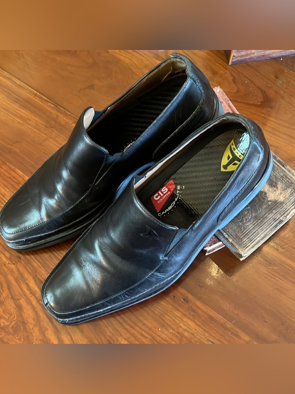 Michael Toschi Mario Double Side Gore Loafers Men's Black Leather Shoes